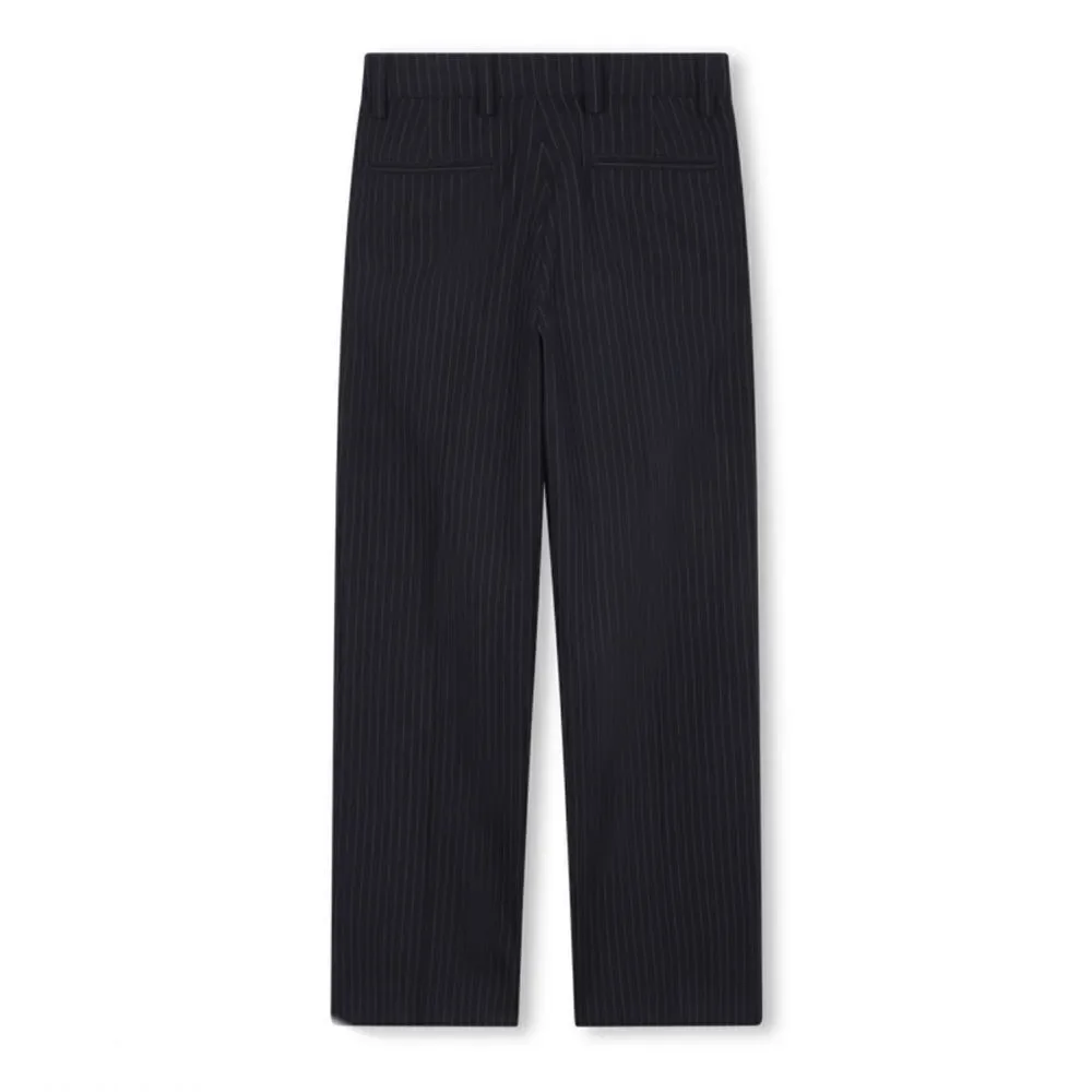 BOSS - Pinstripe Dress Pants - Navy